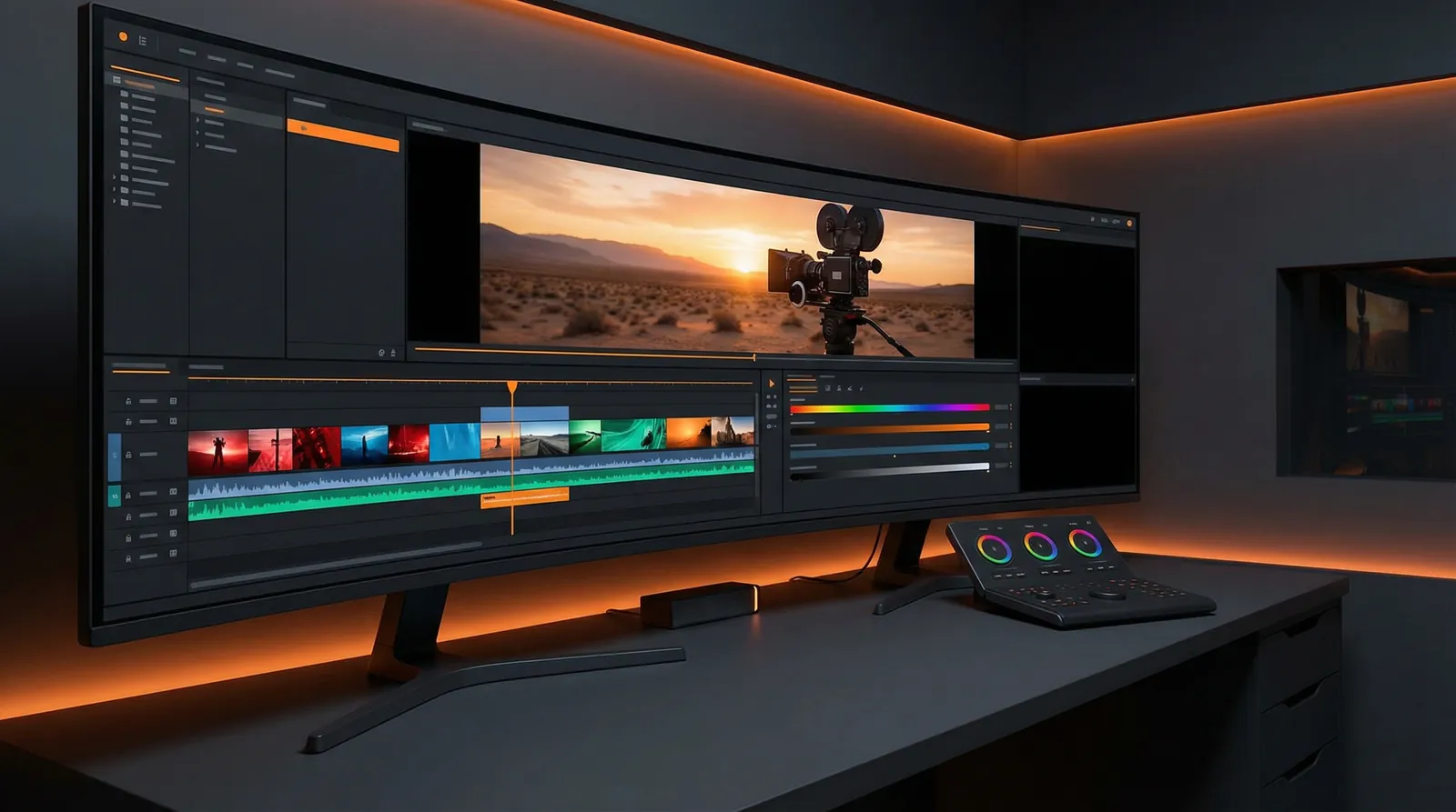 人妻视频 专业视频剪辑工作台界面